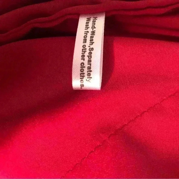 Lonxu Women’s XL Silky Satin Wine Pajama Set Button Front L/S - Picture 6 of 9